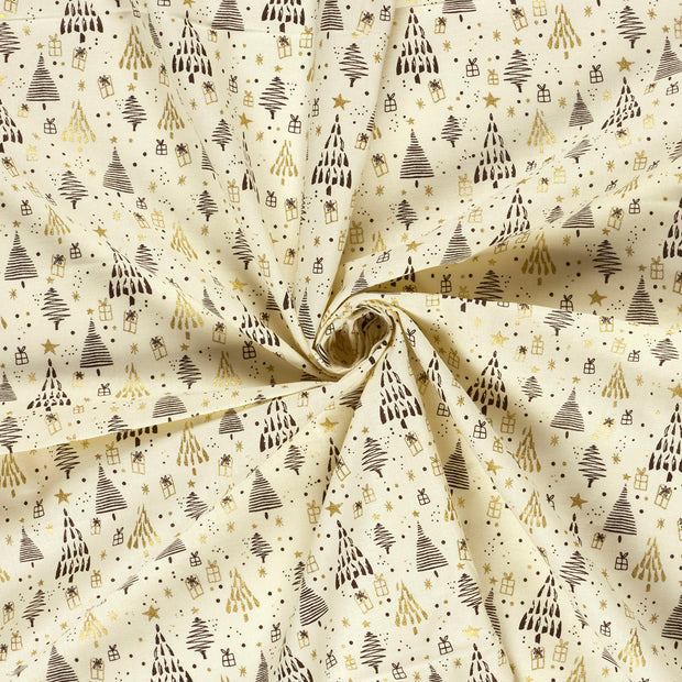 Cotton Poplin fabric Off White 