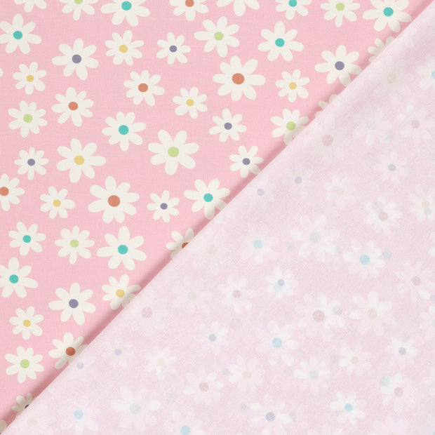 Cotton Poplin fabric Flowers printed 