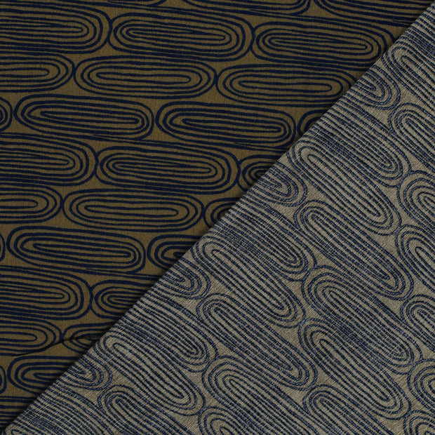 Borken Crepe fabric Abstract printed 