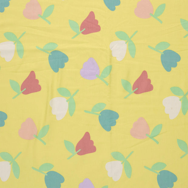 Jersey fabric Yellow soft 