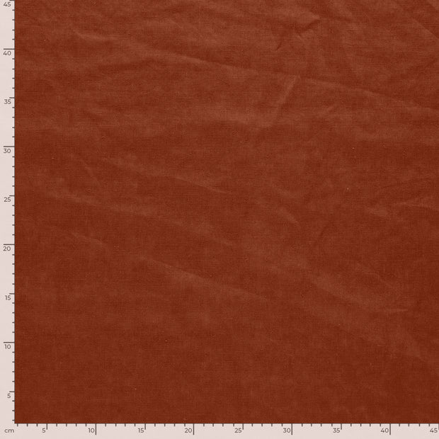 Linen fabric Unicolour Brique