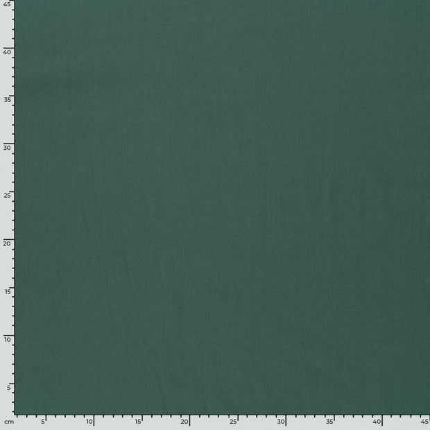 Cotton Poplin GOTS organic fabric Unicolour Dark Green