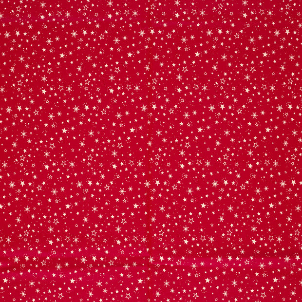 Cotton Poplin fabric Red 