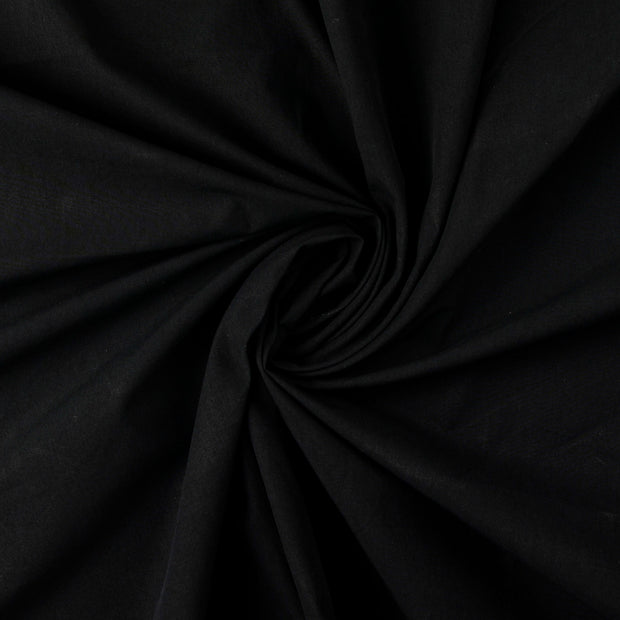 Cotton Poplin fabric Black 