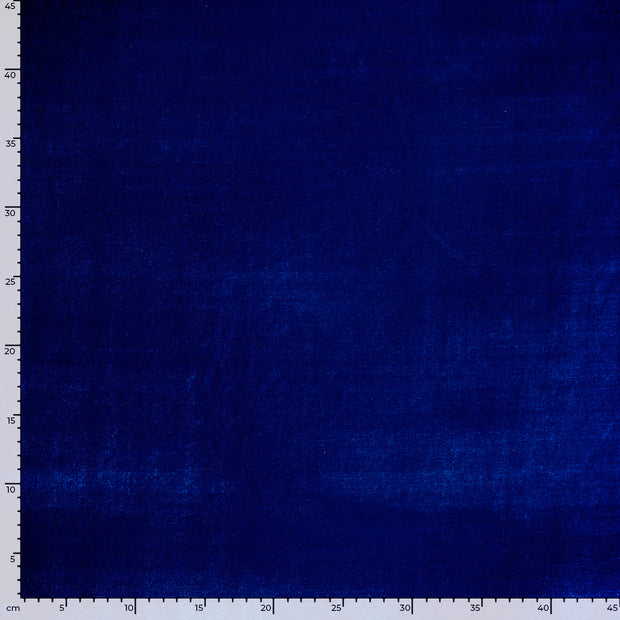 Velvet fabric Unicolour Cobalt