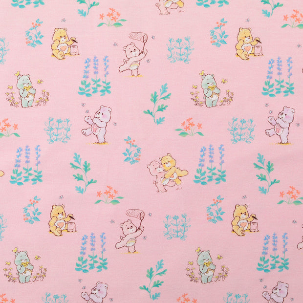Jersey fabric Bears Light Pink