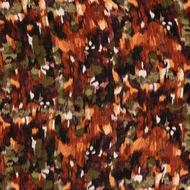 Satin Velvet fabric Brique 