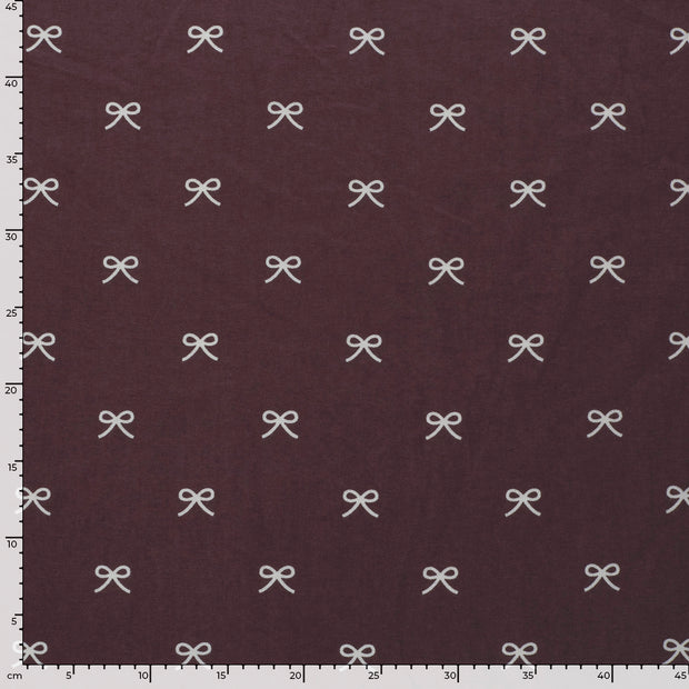 Flannel fabric Abstract Mauve