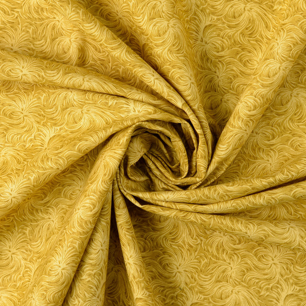 Cotton Poplin fabric Yellow 