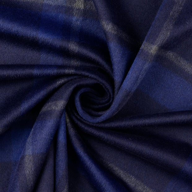 Wool Boucle fabric Navy 