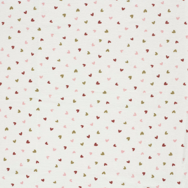 Stretch terry fabric Off White matte 
