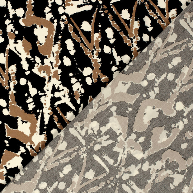 Viscose Poplin fabric Abstract printed 
