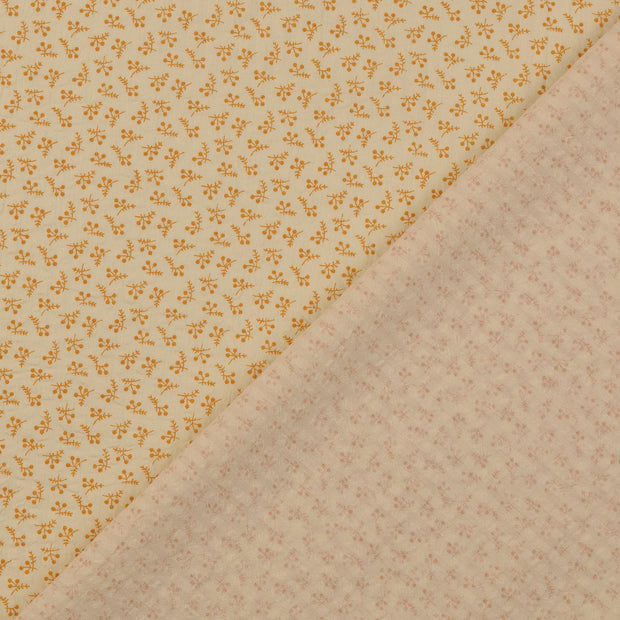 Seersucker fabric Oker 
