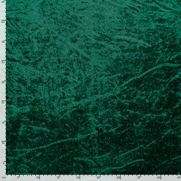 Velours fabric Unicolour Dark Green