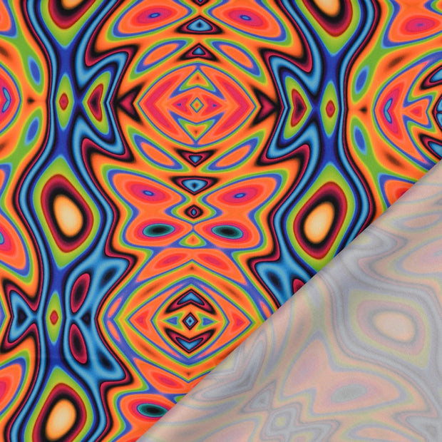 Polyester Jersey stof Abstract digitaal bedrukt 