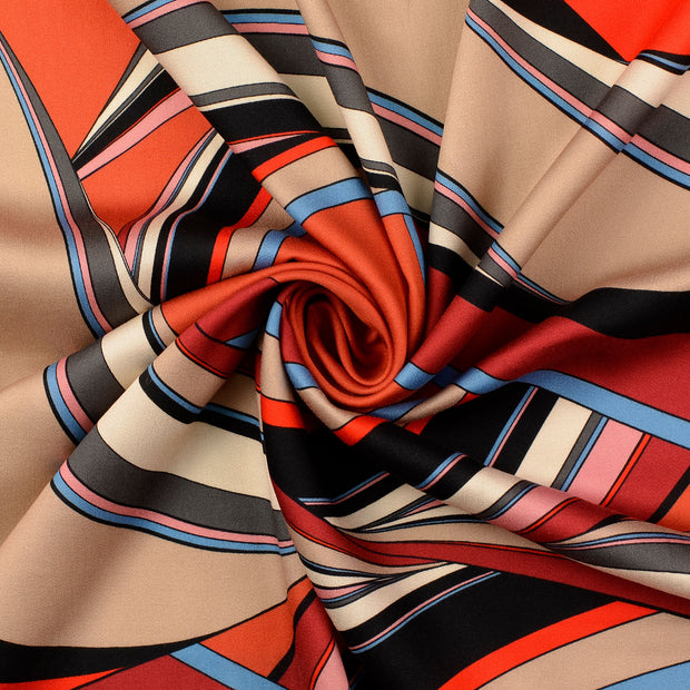 Viscose Satin fabric Multicolor 