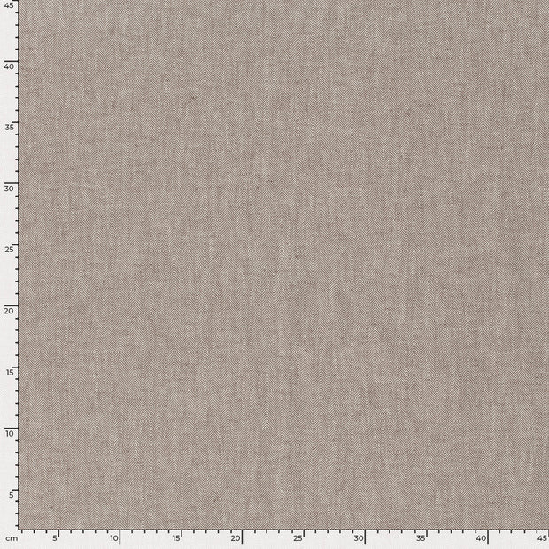 Chambré fabric Herringbone Brown