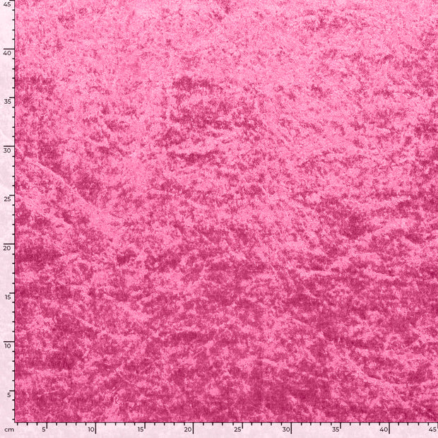 Velours fabrik Uni Helles Pink