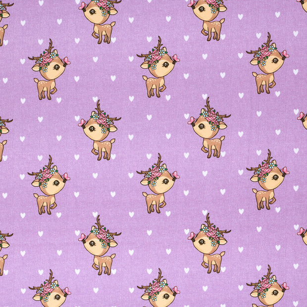 French Terry fabric Lila matte 