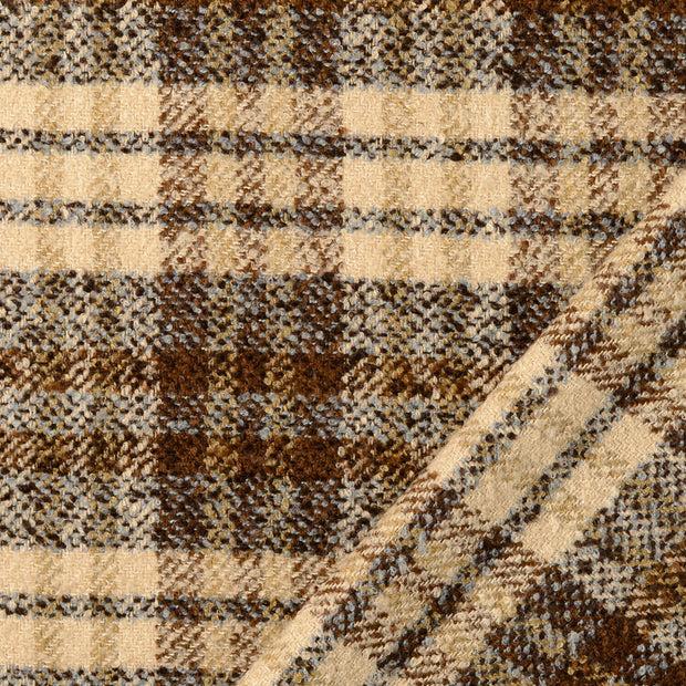 Tweed fabric Brown yarn dyed 