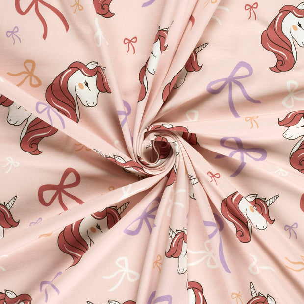 Jersey fabric Nude printed 