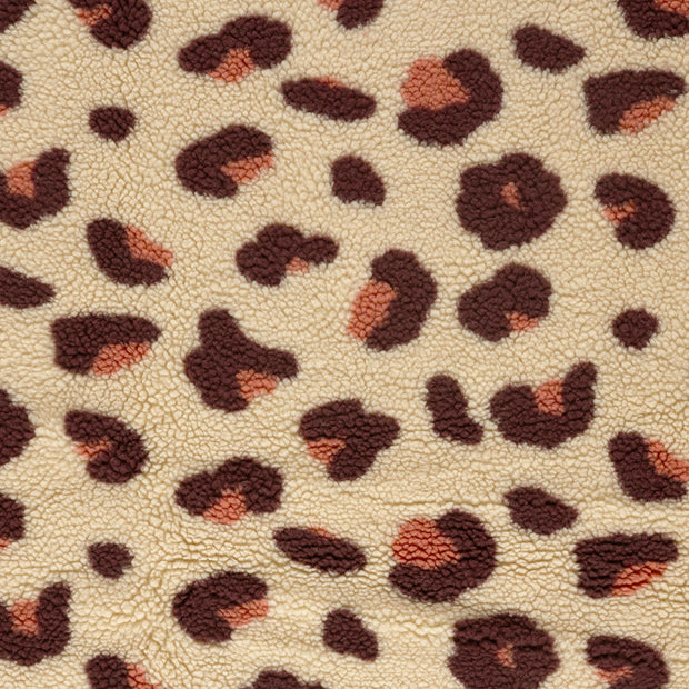 Sherpa Fleece fabric Beige matte 