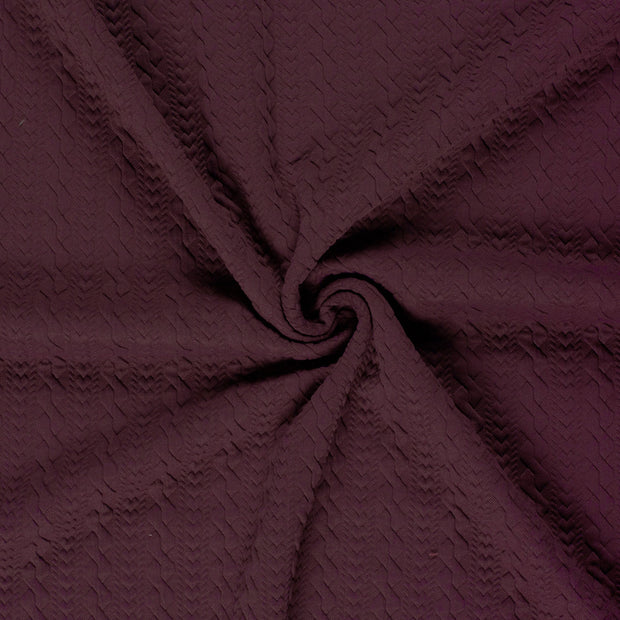 Heavy Knit fabric Aubergine 