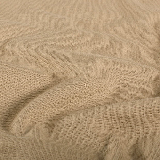 Cuff Material GOTS organic fabric Unicolour Taupe Grey