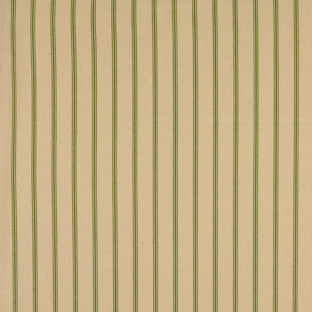 Cretonne fabric Stripes Apple Green