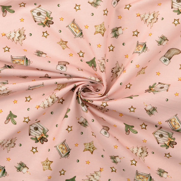 Cotton Poplin fabric Light Pink 