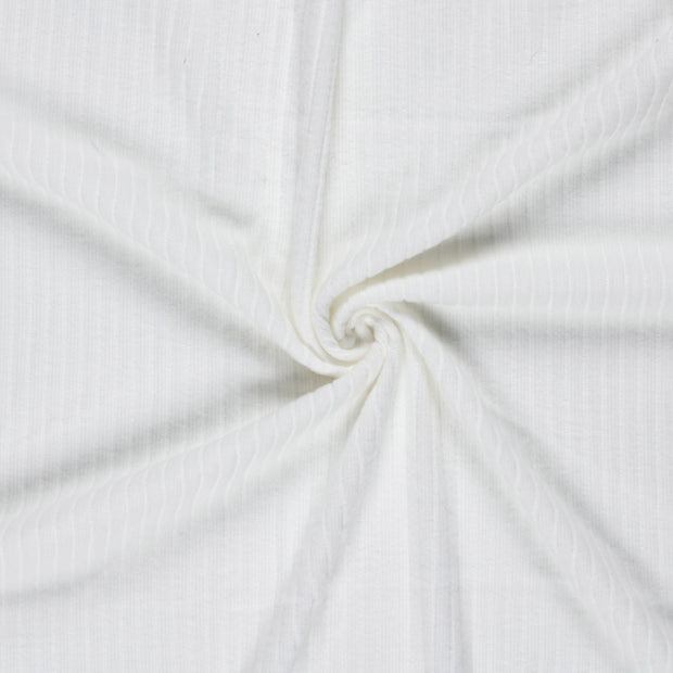 Poly Viscose Jersey fabric Off White 