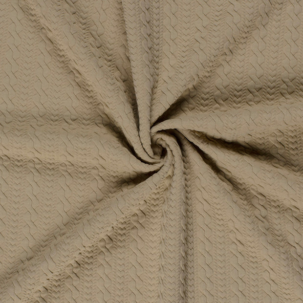 Heavy Knit fabrik Beige 