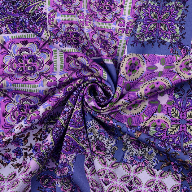 Viscose Twill fabrik Lila 