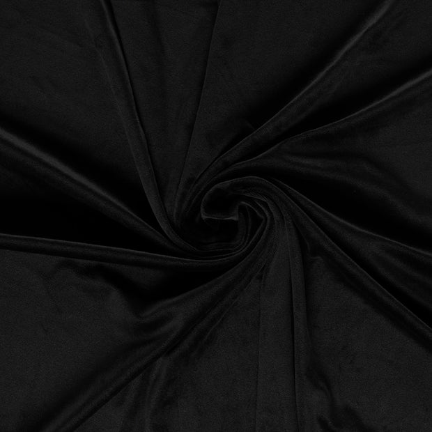 Supersoft Velvet fabrik Schwarz 