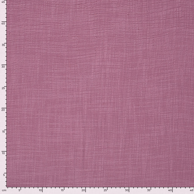 Muslin fabric Unicolour Old Pink