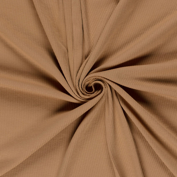 Rib Jersey fabric Nutmeg 