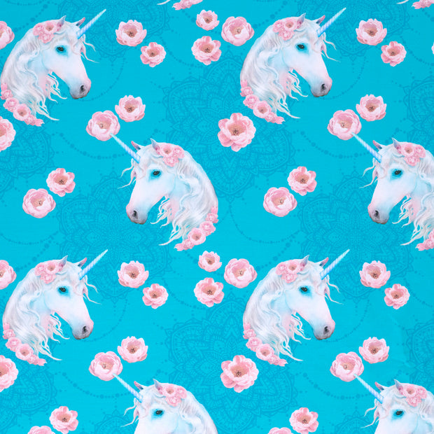 French Terry fabric Dark Mint matte 