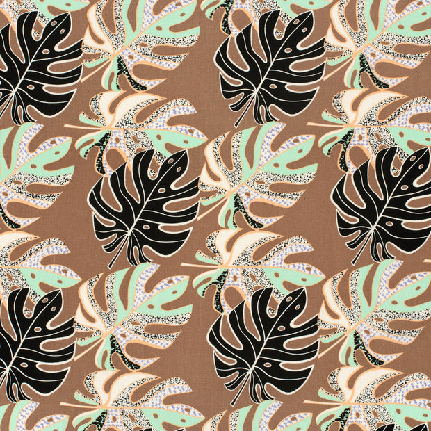 Gewebtes Viskose-Leinen fabrik Taupe Grau matt 