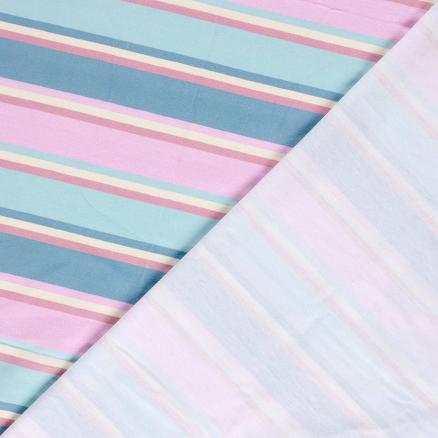 Jersey fabric Stripes Pink