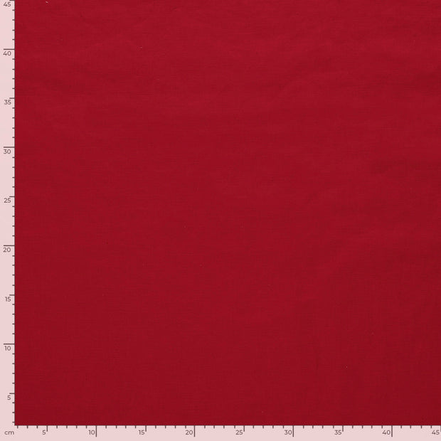 Linen fabric Unicolour Red