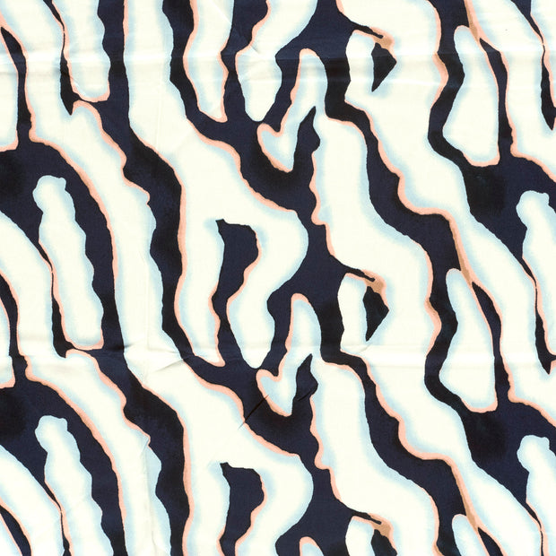 Viscose Satin fabric Navy shiny 
