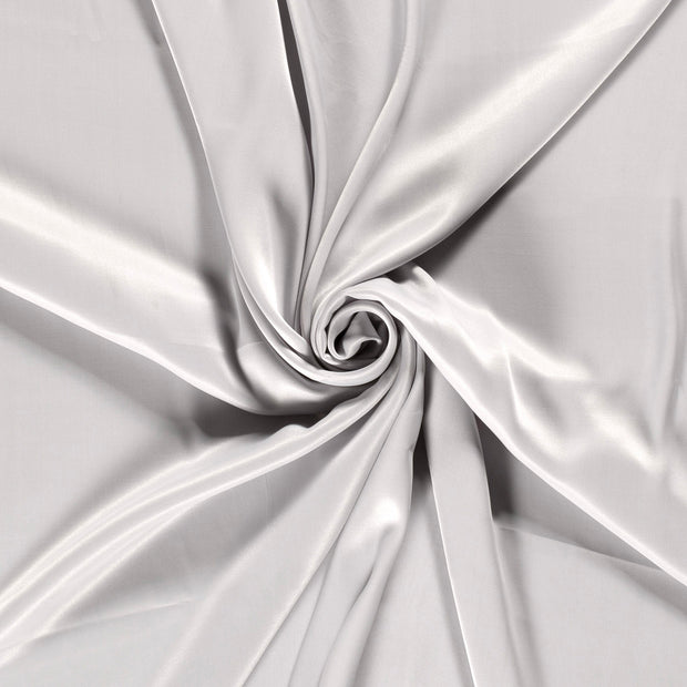 Viscose Satin fabric Light Grey 