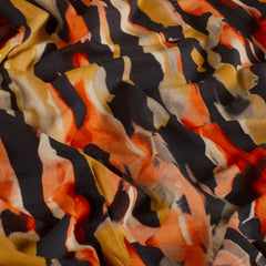 Viscose Vortex Jersey printed Abstract Brique