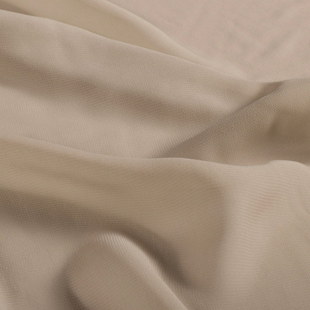 Chiffon fabric Unicolour Beige