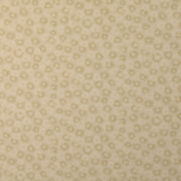 Baumwolle Popeline fabrik Blumen Beige