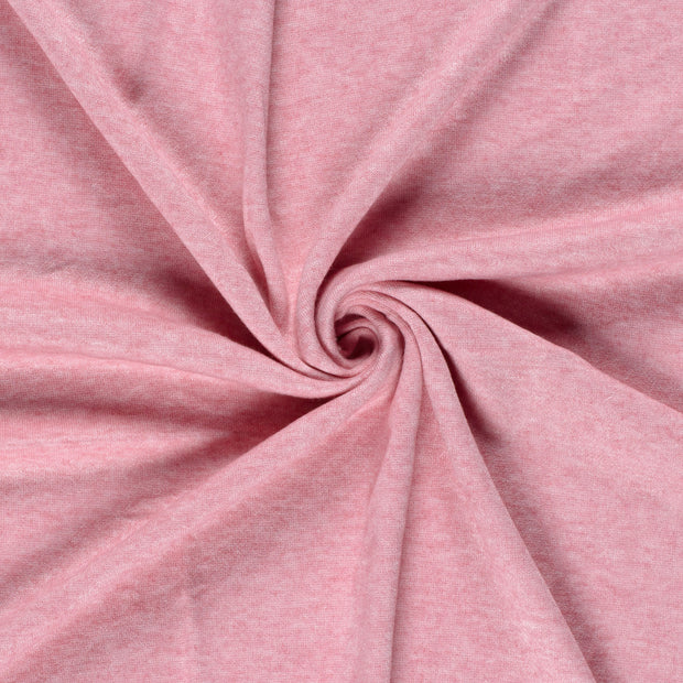 Heavy Knit fabric Pink brushed 