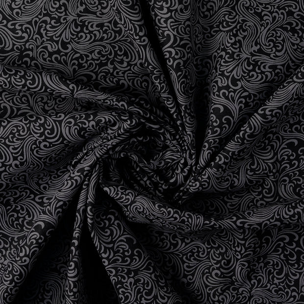 Cotton Poplin fabric Black 