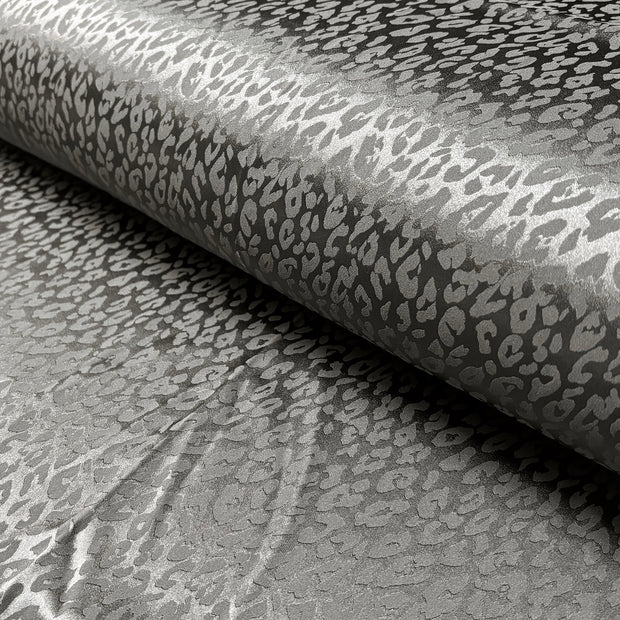 Satin Jacquard fabric Unicolour Dark Grey