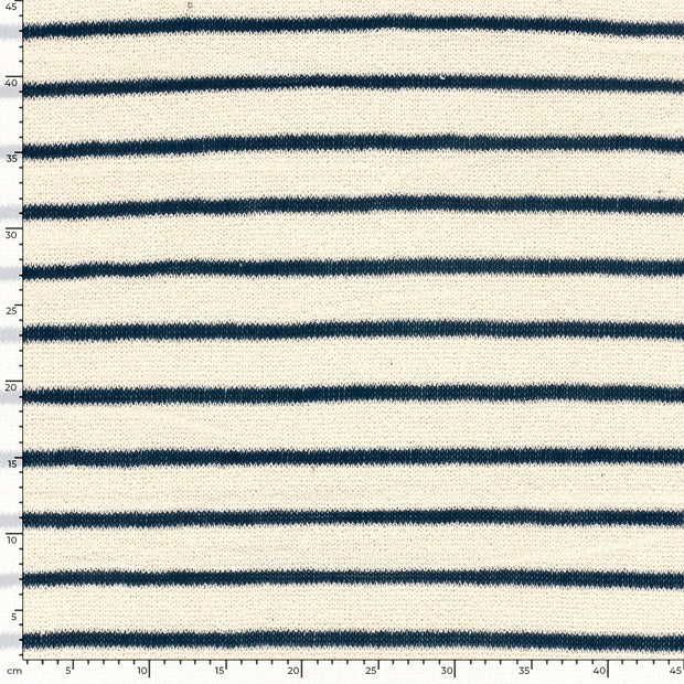 Jacquard tela Rayas Azul marino
