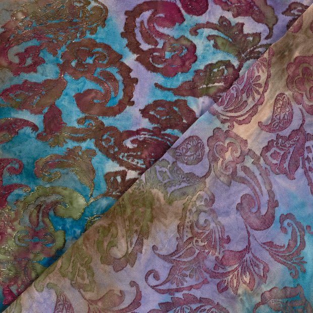 Jacquard fabric Flowers printed 